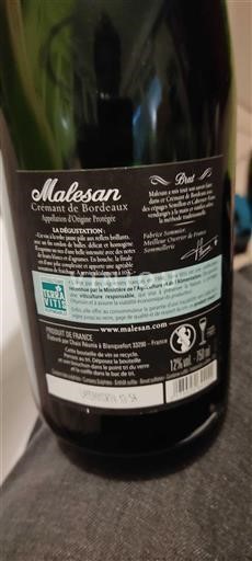 Bordeaux Crémant de Bordeaux Malesan Niet-geïntegreerd
