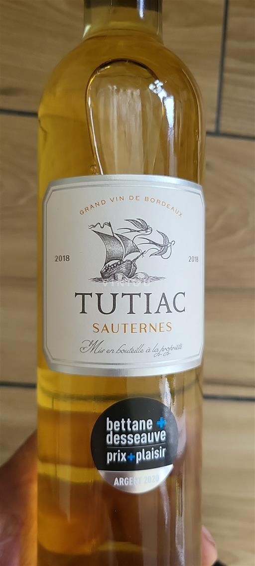 Burdeos Sauternes Tutiac 2018