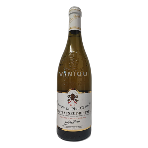 Vin Blanc sec Domaine Père Caboche 2011 France Vallée du Rhône Châteauneuf-du-pape AOC