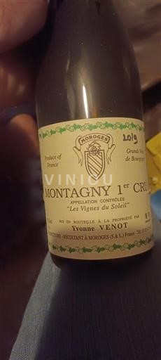 Bourgogne Ospecificerad Premier Cru Yvonne Venot Les Vignes du Soleil 2019