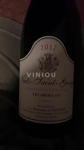 Bourgogne Nuits-Saint-Georges Domaine Audiffred Les Argillats 2017