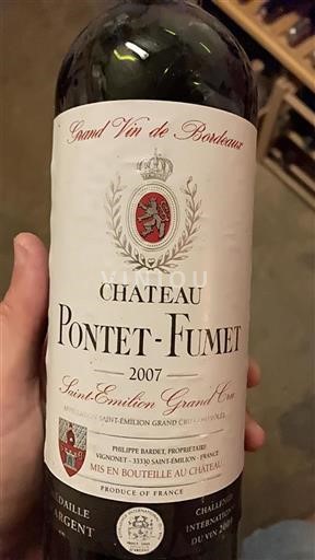 Bordeaux Saint-Émilion Grand Cru Grand Cru Château Pontet-Fumet 2007