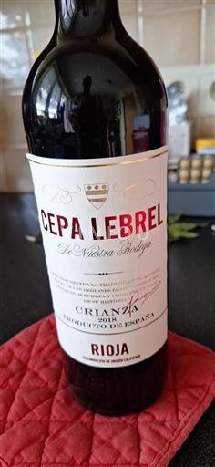 La Rioja Rioja Cepa Lebrel Crianza 2018