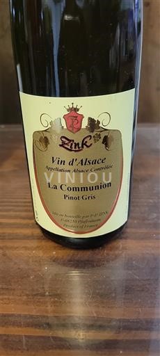 Alsace Domaine Zink La Communion 2002