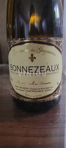 Loire-dalen Bonnezeaux Domaine Des Gagneries 2015