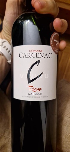 Tây Nam Gaillac Domaine Carcenac Rouge 2020