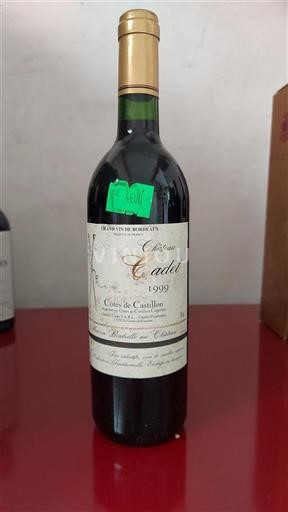 Bordeaux Nespecifikováno Château Cadet 1999