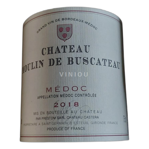 Bordeaux Médoc Chateau Moulin de Buscateau 2018