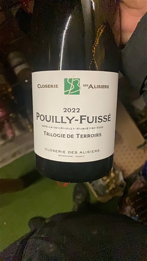 Burgundija Pouilly-fuissé Closerie des Alisiers Trilogie de Terroirs 2022
