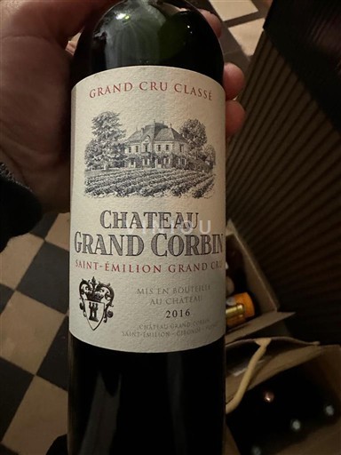 Bordeaux Saint-Émilion Grand Cru Grand Cru Grand Corbin 2016