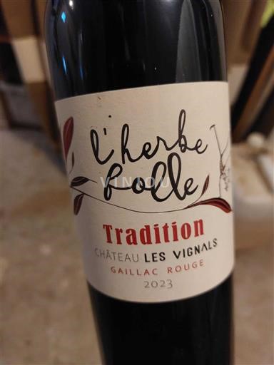 Sydvestfrankrig Gaillac Château Les Vignals L'herbe folle Tradition 2023