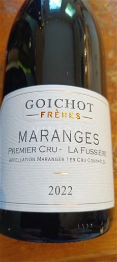 Burgundija Maranges Premier Cru Goichot Frères Premier Cru - La Fussière 2022