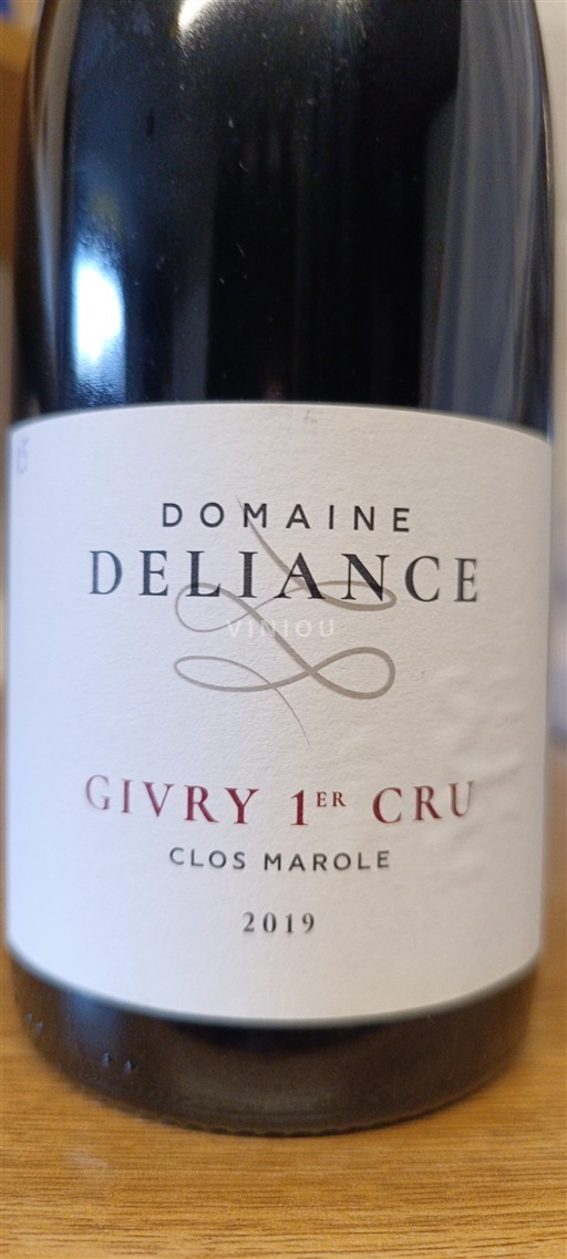 Burgundy Givry Premier Cru Domaine Deliance Clos Marole 2019
