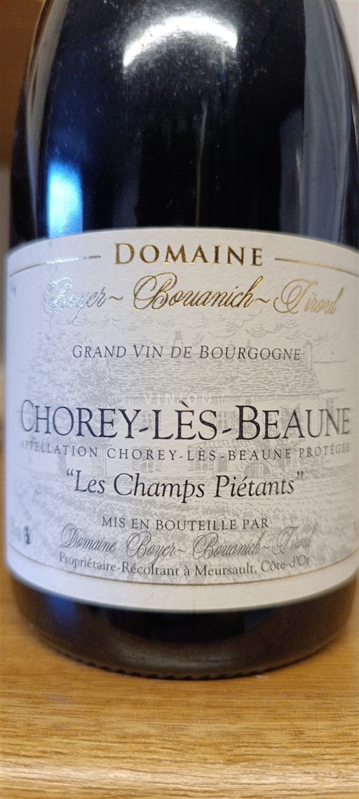 Burgundija Chorey-lès-Beaune Domaine Boyer-Bouachon-Tiroul Les Champs Piétants Neleten.