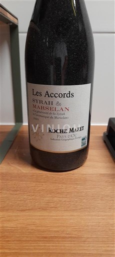 Languedoc og Roussillon Pays d'Oc Roche Mazet Les Accords Syrah & Marselan 2023