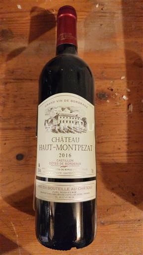 Bordeaux Côtes-de-Bordeaux Château Haut-Montpezat 2016