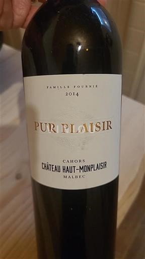 Sudoeste Cahors Château Haut-Monplaisir Pur Plaisir 2014