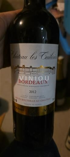 Bordeaux Château Les Tuileries 2012
