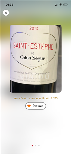 Bordeaux Saint-Estèphe Calon Ségur 2013