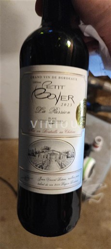 Burdeos Blaye-Côtes de Burdeos Château Petit Boyer Les Bessons 2023