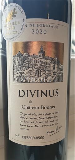 Bordeaux Entre-deux-Mers BONNET Divinus 2020