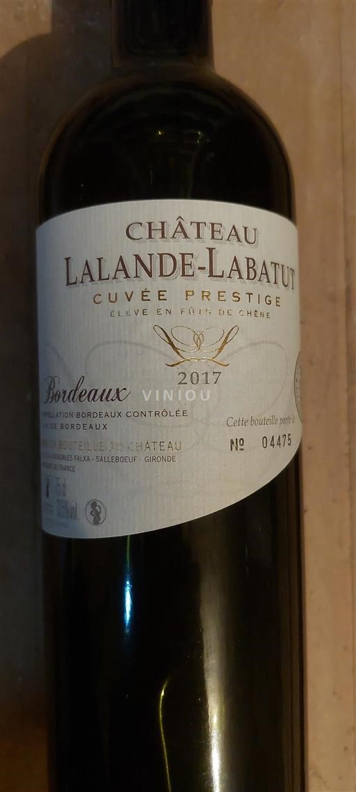 Bordeaux Château Lalande-Labatut Prestige 2017
