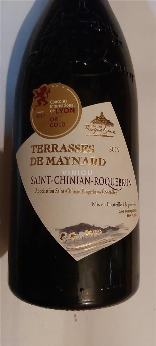 Languedoc Saint-Chinian Cave de Roquebrun Terrasses de Maynard 2019