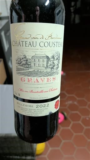 Bordeaux Graves Château Cousteau 2022