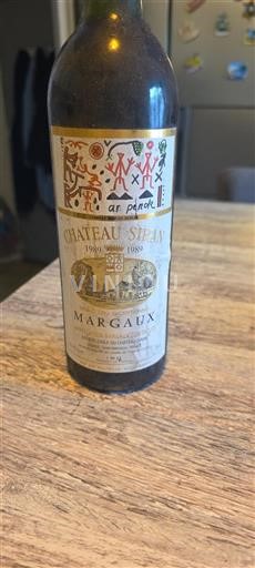 Bordeaux Margaux Grand Cru Château Siran 1989