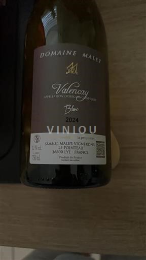 Thung lũng sông Loire Valençay Domaine Malet 2024