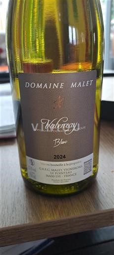 Loire-dalen Valençay Domaine Malet 2024