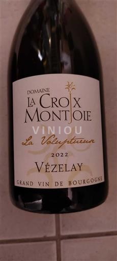 Bourgogne Volnay Domaine La Croix Montjoie La voluptueuse 2022