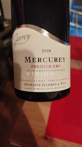 Burgundy Mercurey Premier Cru Domaine Garrey & Fils Garrey 2020