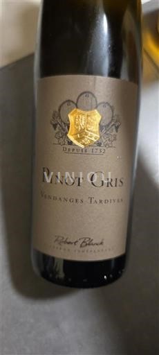 Alsace Không được chỉ định Vendanges Tardives Robert Blanck 2015