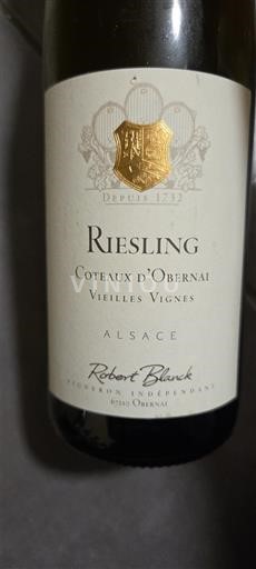 Alsace Không được chỉ định Robert Blanck Coteaux d'Obernai Vieilles Vignes Không niên vụ