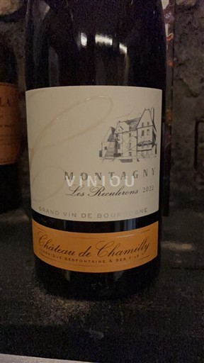 Burgundija Montagny Château Chamilly Les Reculerons 2022