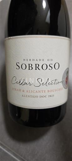 Alentejo Alentejano Herdade do Sobroso Cellar Selection 2021