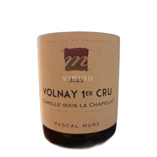 Burgundy Volnay Premier Cru PASCAL MURE Carelle Sous La Chapelle 2023