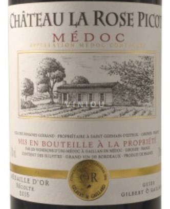 Bordeaux Médoc AOC La Rose Picot 2015