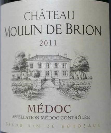 Bordeaux Médoc AOC Château Moulin de Brion 2015