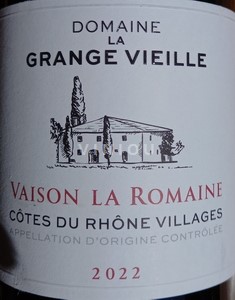 Rhônedalen Côtes-du-Rhône-Villages Domaine La Grange Vieille Vaison la Romaine 2022
