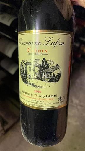 Sudoeste Cahors Domaine Lafon 1994