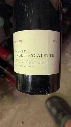 Languedoque Terrasses du Larzac Domaine Pas de l'Escalette Les clapas 2014