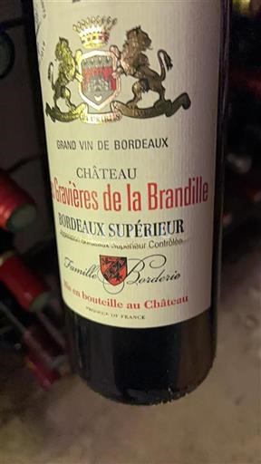 Burdeos Bordeaux superior Château Les Gravières de la Brandille 2016