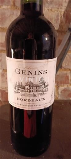 Bordeaux Château Genins RECOLTANT 2022