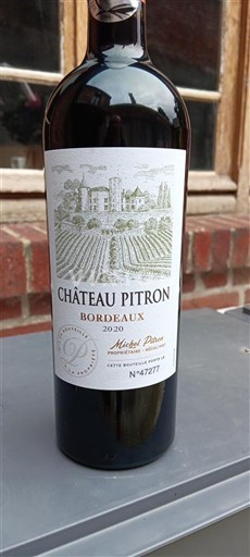 Bordéus Château Pitron RECOLTANT 2020