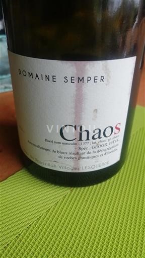 Roussillon Määrittelemätön Domaine Semper Chaos 2019