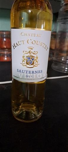 Bordeaux Sauternes Château Haut Coustet 2023 2023