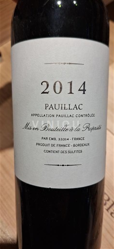 Bordeaux Pauillac Latour 2014