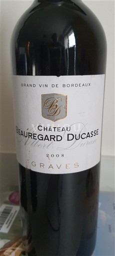 Bordeaux Graves Château Beauregard Ducasse 2008